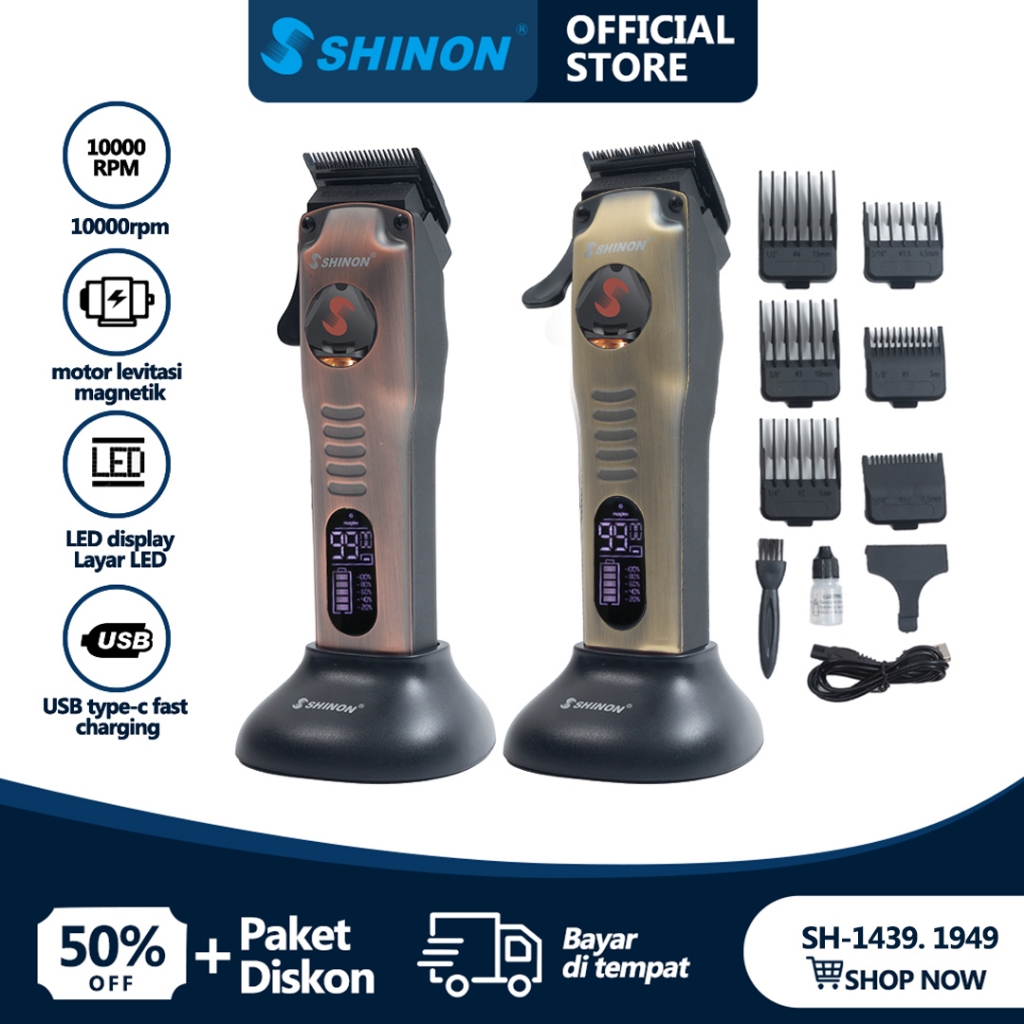 Jual SHINON Alat Cukur Rambut Mesin Cukur Rambut Mesin Cukur Kumis ...