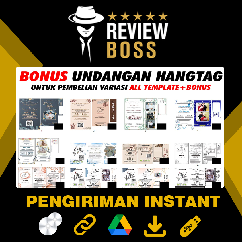 Jual 850+ TEMPLATE WEDDING INVITATION UNDANGAN PERNIKAHAN KEKINIAN ...