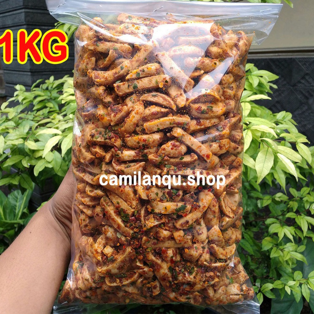 Jual Basreng 1kg Pedas Daun Jeruk Basreng Viral Sultan Bandung 1kg