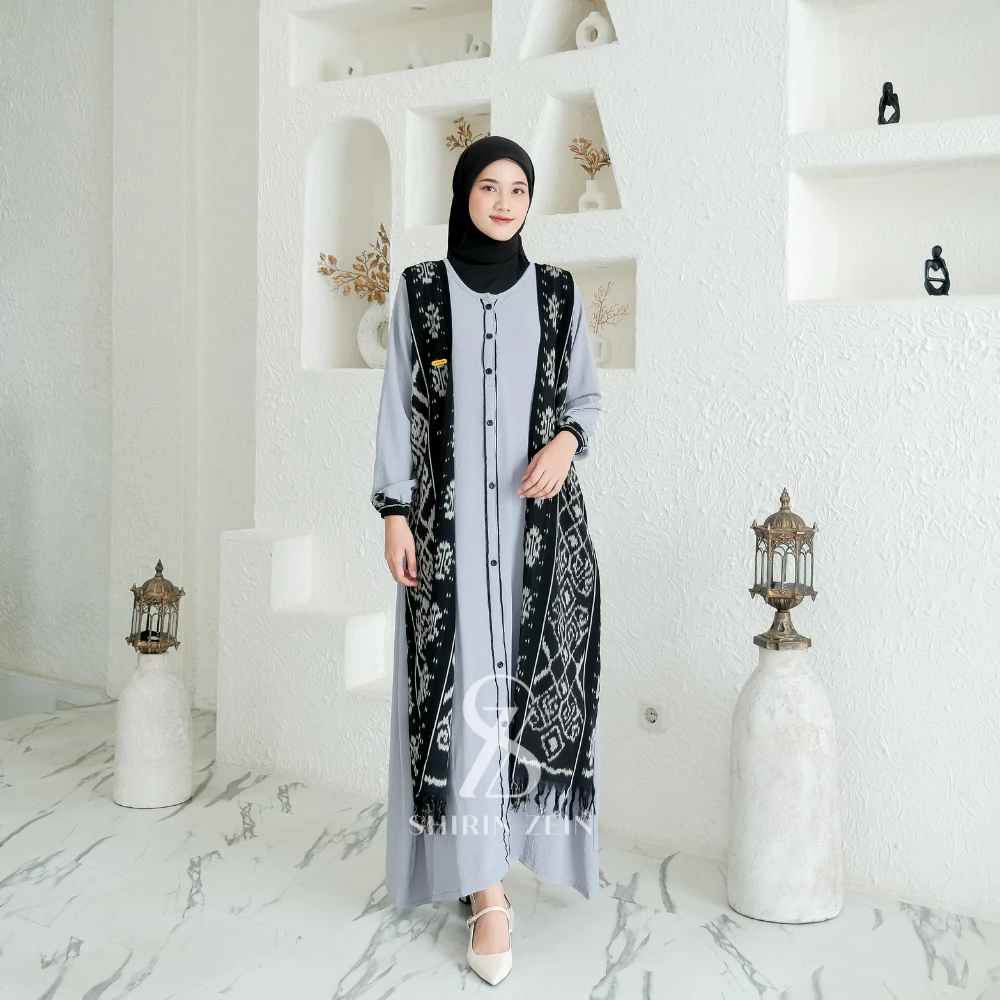 Detail Bahan Gamis Rania Glamour