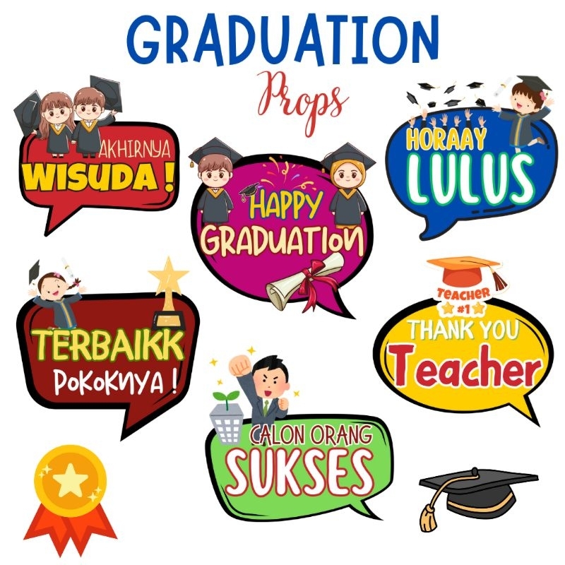 Jual Props Graduation Kelulusan Wisuda Photobooth | Shopee Indonesia
