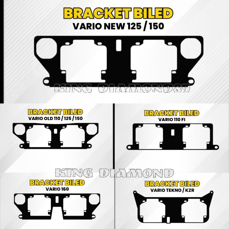 Jual Bracket braket projie biled AES TURBO SE&wst 2.5&vahid 2.5 VARIO ...