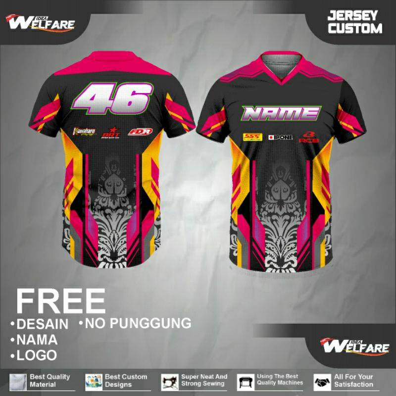 Jual JERSEY RACING KAOS BALAP RACING CUSTOM DESAIN | Shopee Indonesia