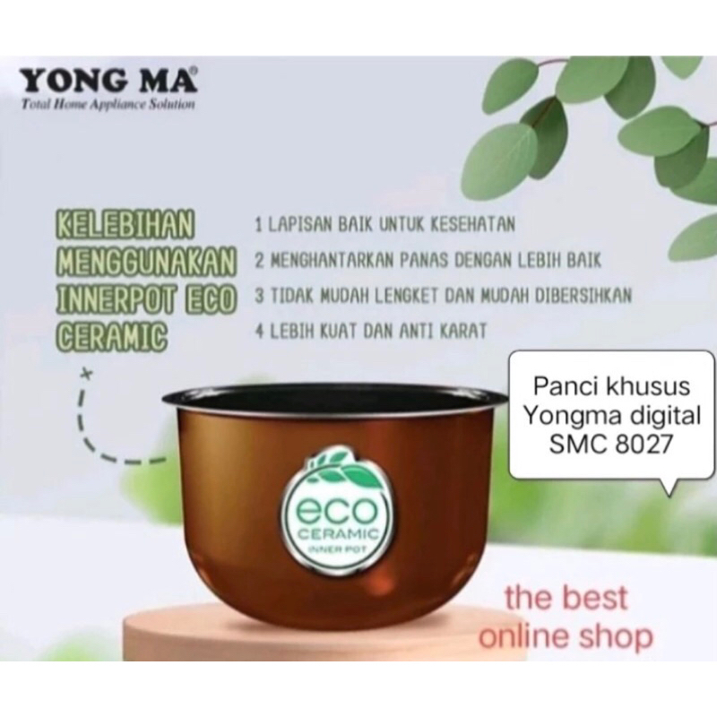 Jual Panci Magic Com Inner Pot Yong Ma type SMC 8027 Digital Gold ...