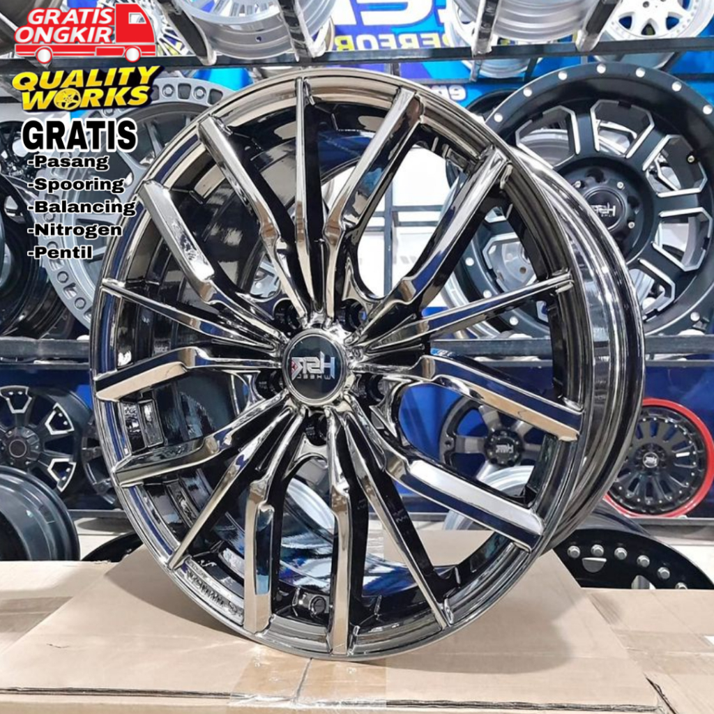 Jual Velg Modifikasi Mobil Honda Hrv, Wrv, Ring 18 Hsr Evokes Black ...