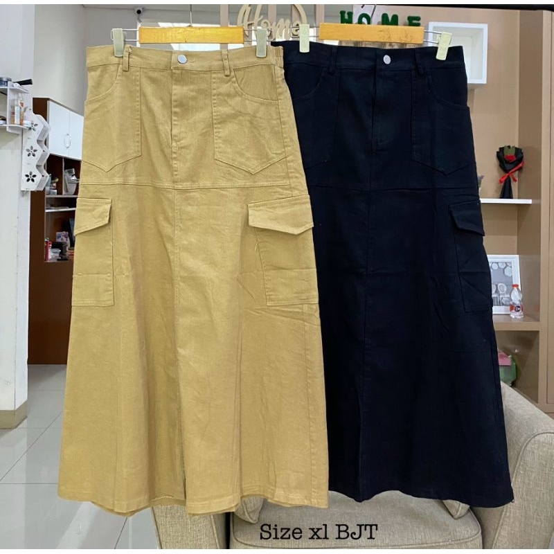 Jual ROK CARGO MOTIF POLOS IMPORT BJT | Shopee Indonesia