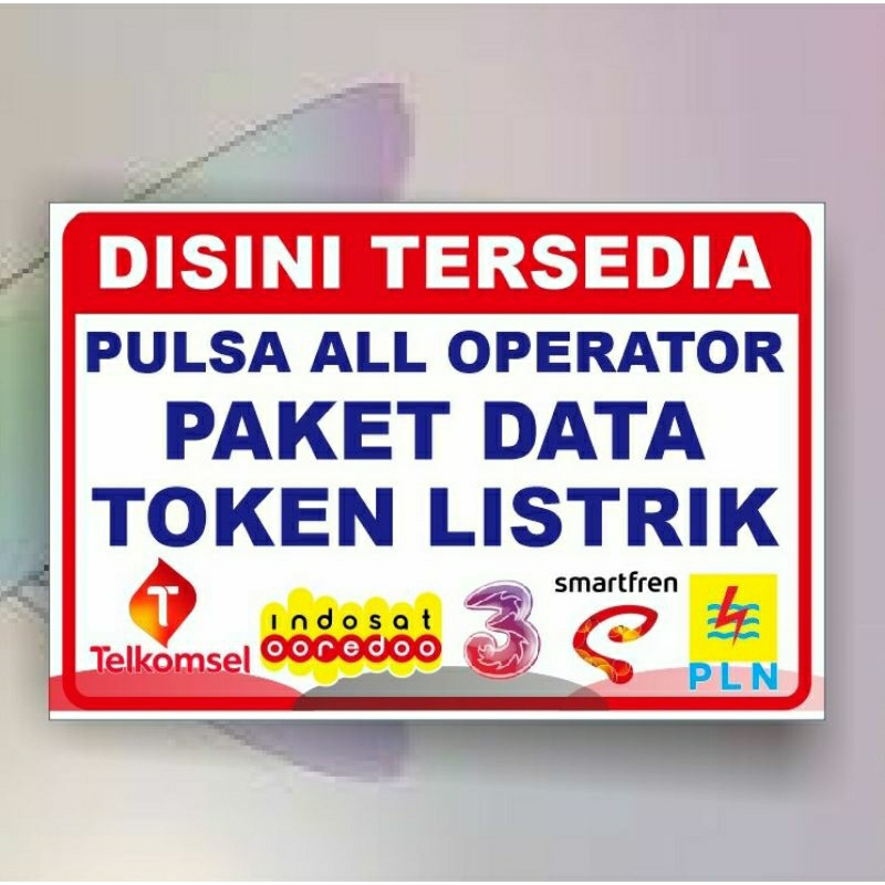 Jual stiker jual pulsa dan token listrik | Shopee Indonesia