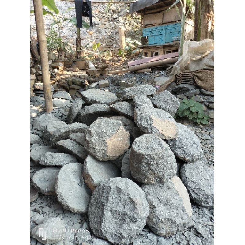 Jual COBEK BATU ASLI DIAMETER 18 CM | Shopee Indonesia