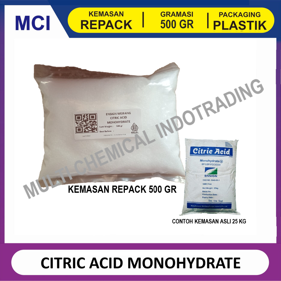 Jual Citric Acid Monohydrate Citrun Asam Sitrus Ex China Gr Shopee Indonesia