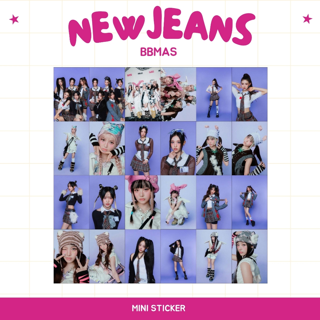 Jual MINI STIKER NEWJEANS NEW YEAR ROCKIN EVE 2024 (ISI 24 PCS