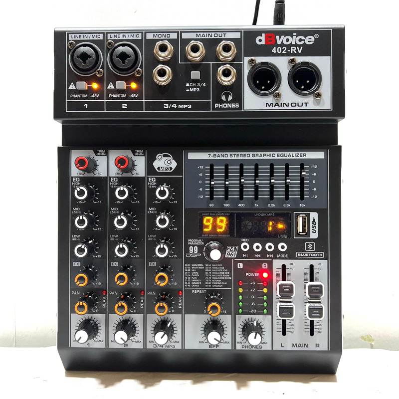 Jual Mixer dBVoice 402 RV Original 4 Channel dB Voice 402RV | Shopee ...