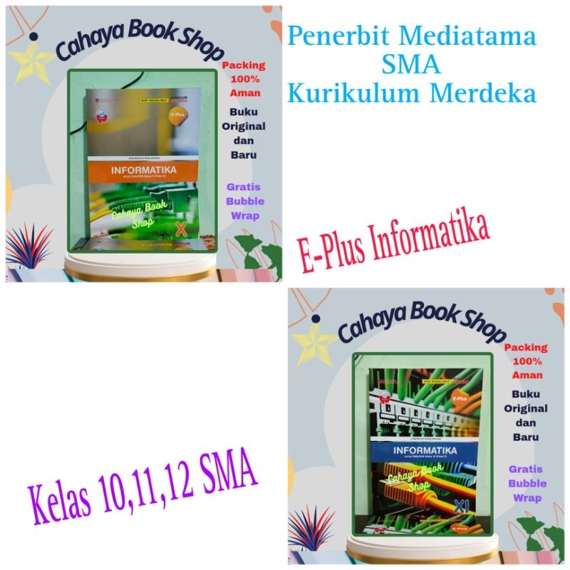 Jual Buku E Plus Informatika Kelas 101112 Sma Kurikulum Merdeka Mediatama Shopee Indonesia 4628