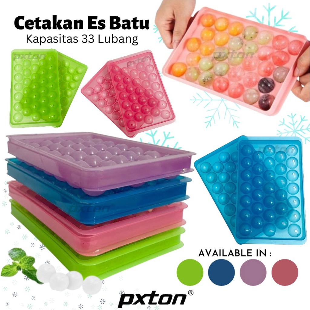 Jual Cetakan Es Batu Bulat 33 Lubang 17cm x 10.8cm x 2.5cm Diameter ...