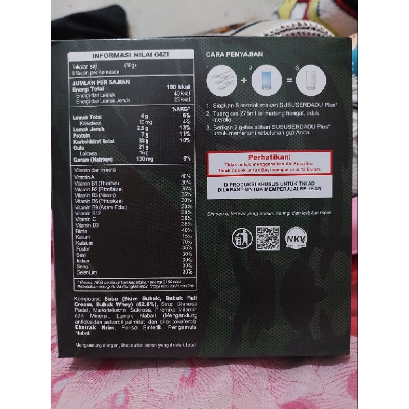 Jual PROMO SUSU SERDADU PLUS TNI AD SUSU BUBUK RASA VANILLA RANSUM ...