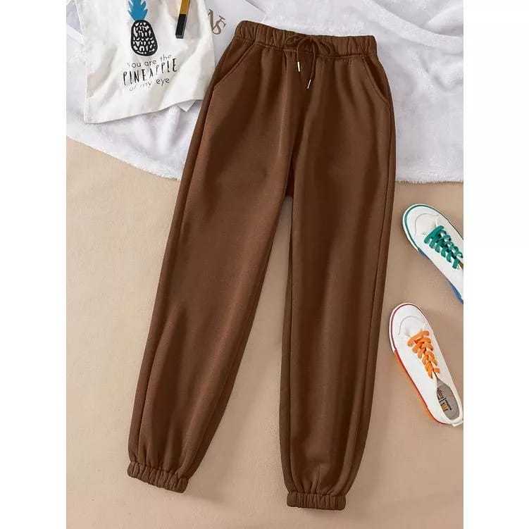 Jual Celana Sweatpants Jogger Wanita Panjang Polos model korea