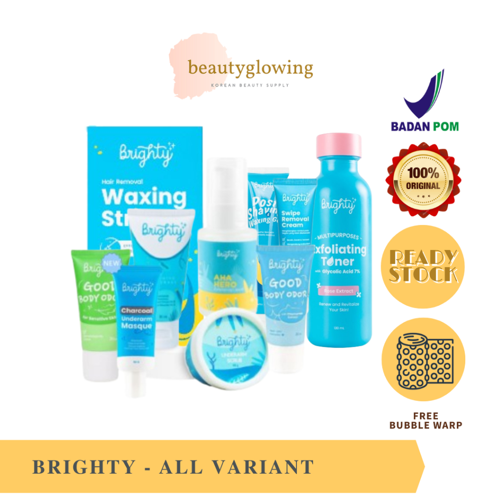 Jual BRIGHTY UNDERARM GEL AHA HERO SCRUB GOOD ODOR DEO DEO SENSITIVE