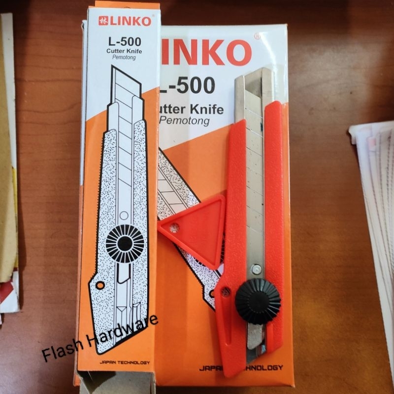 Jual Pisau Cutter putar model Kenko L-500 Besar LINKO | Shopee Indonesia