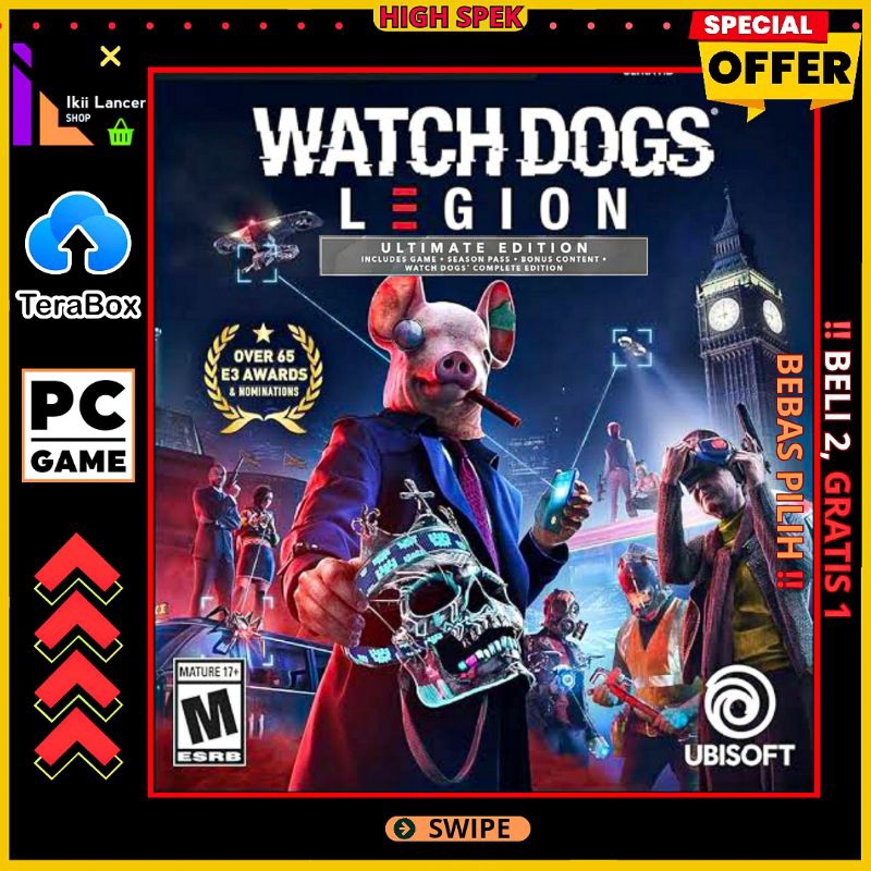 Jual Watch Dogs Legion Ultimate Edition - PC LAPTOP GAMES - CARA ...