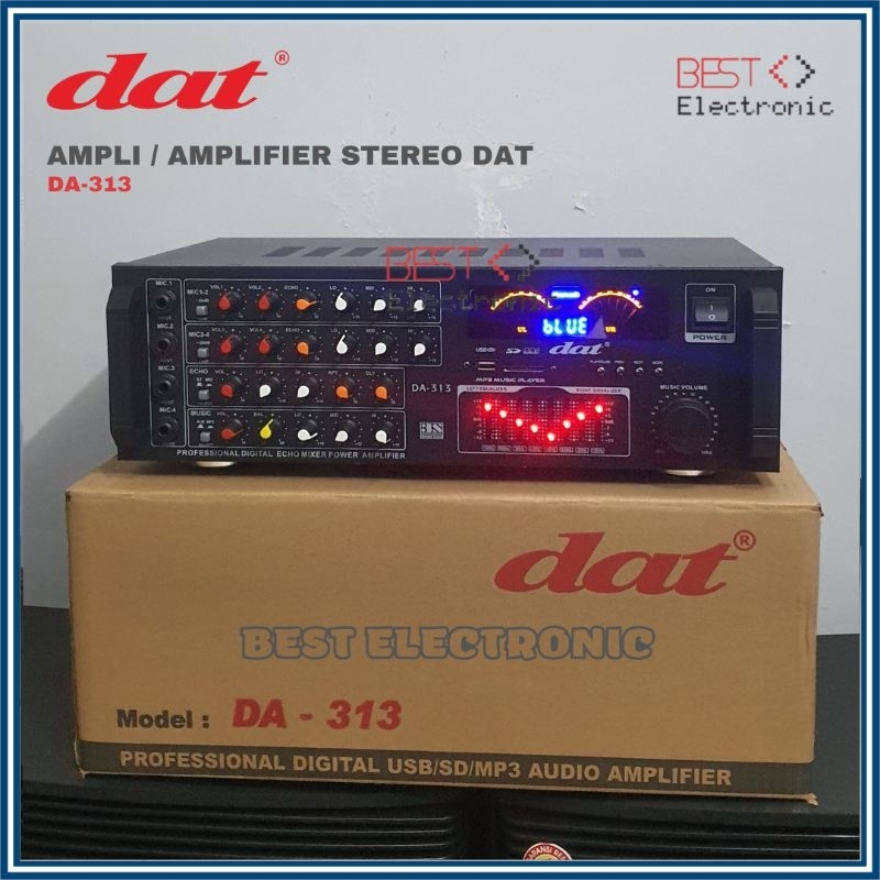 Jual AMPLI KARAOKE DIGITAL EQUALIZER BLUETOOTH STEREO AMPLIFIER TREBLE ...