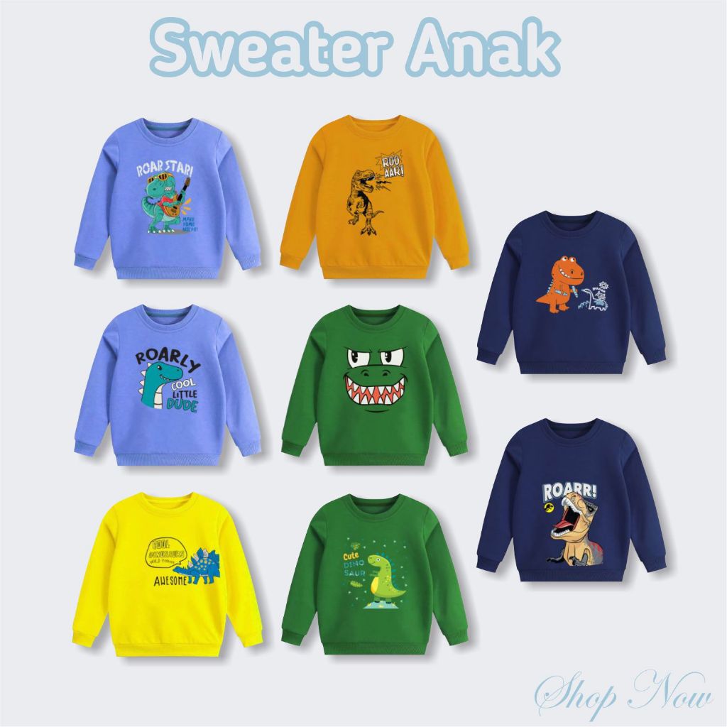 Little M Dino Hawai Sweater Anak Laki-laki main image 0