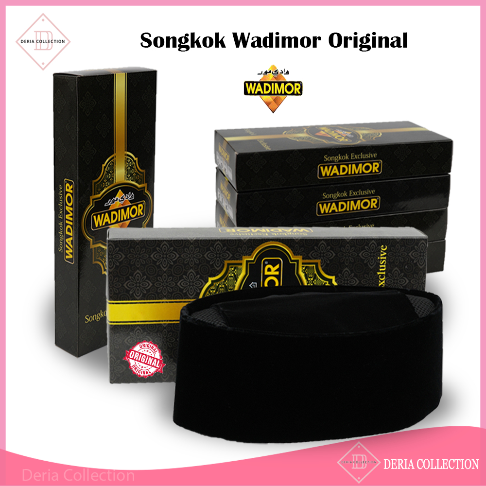 Songkok Peci WADIMOR AC Non AC Full Susun Tinggi 7 8 9 10 Original Kopiah Solat Hitam Pria Dewasa Kopiyah Sholat Anak Laki Pesantren Kopyah Santri Beludru Kopeah Haji Polos Sonkok Pendek Bludru Songko Shalat Nasional Buludru Ukuran Murah Terlaris Ori