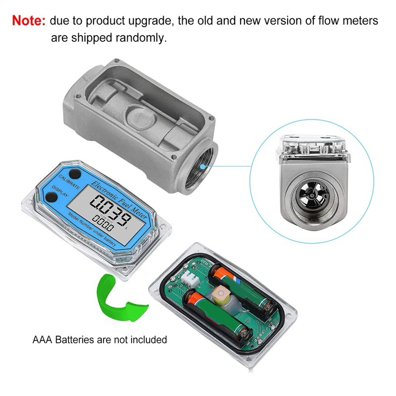 Jual Turbine Water Flow Meter 1" Digital 1 Inci Fuel Solar NPT WG1 1 ...