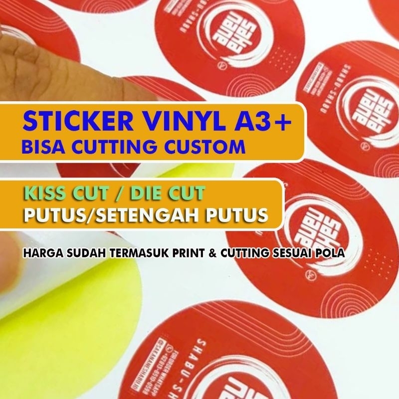 Jual Cetak Sticker Vinyl Cetak Sticker Label Kemasan Label Usaha Makanan Label Usaha