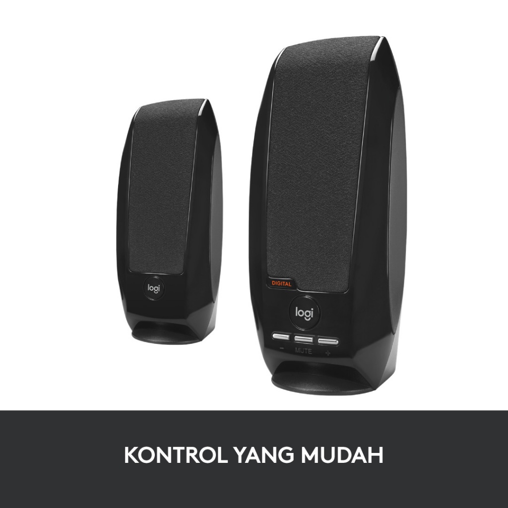 Logitech S150 Speaker Stereo USB - Desain Kecil dan Ringkas untuk Desktop atau Laptop (3)