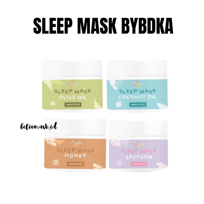 Jual (Distri Resmi)‼️ Sleeping Mask bybdka.id 15 ml & 50 ml | Shopee ...