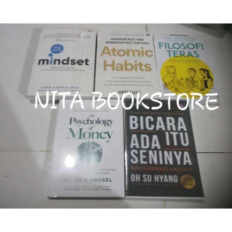 Jual Paket 5 Buku Motivasi Atomic Habits The Psychology Of Money