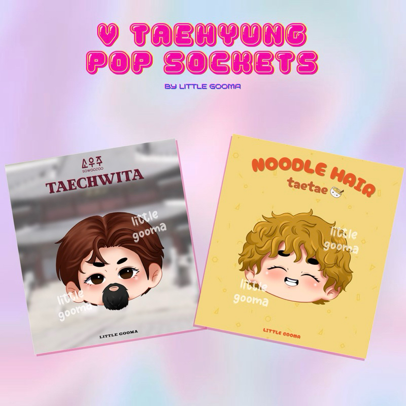 Jual Pop Socket BTS V Taehyung by Little Gooma - Popsocket BTS ...