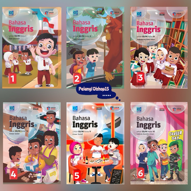 Jual BUKU BAHASA INGGRIS SD/MI KELAS 1 2 3 4 5 6 KURIKULUM MERDEKA ...