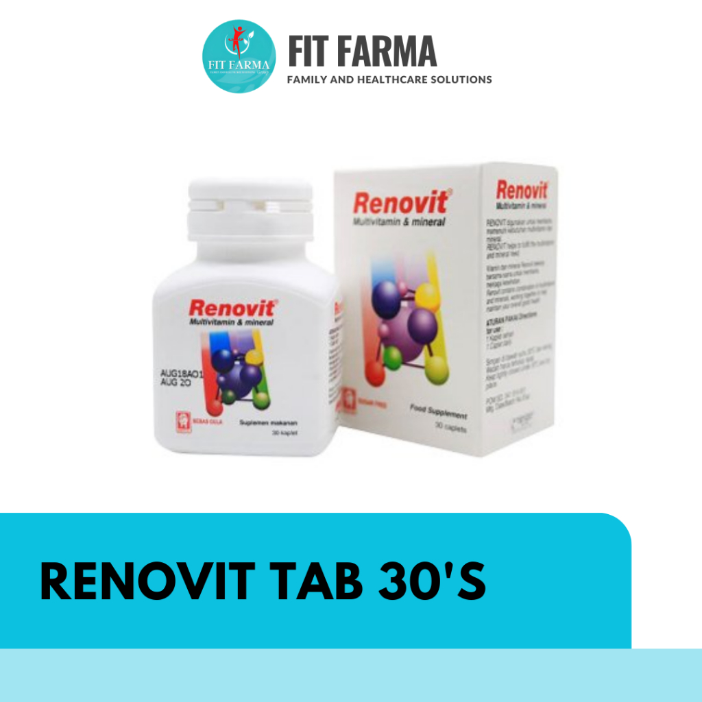 Jual Renovit Tablet Multivitamin isi 30 Tablet | Shopee Indonesia
