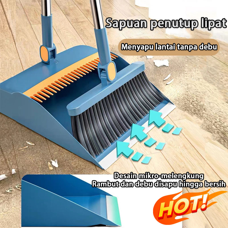 Jual Set Sapu Pengki Lipat Alat Pembersih lantai / Sapu Lantai Pengki ...