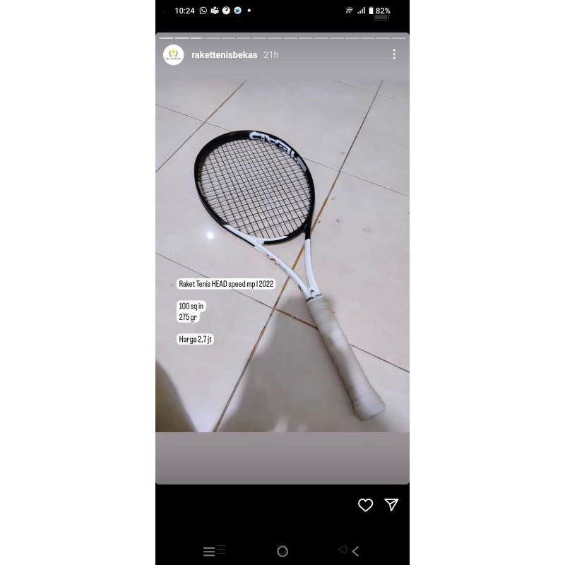 Jual raket tenis head speed mp l 2022 | Shopee Indonesia