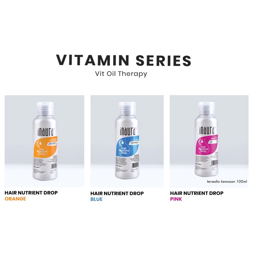 Jual Inaura Hair Vitamin Nutrient Drop Botol 100ml / Tube 8ml / Vitamin ...