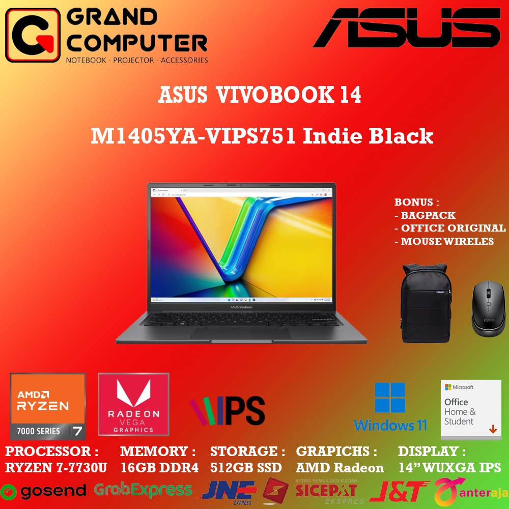 Jual ASUS VIVOBOOK 14 M1405YA-VIPS751 RYZEN 7-7730U 16GB 512GB 14 ...