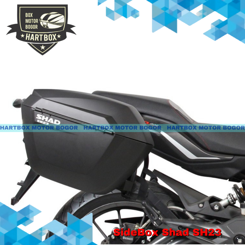 SideBox Shad Sh23 Box Samping Shad SH 23 Hitam Box Motor Kiri Kanan Shad