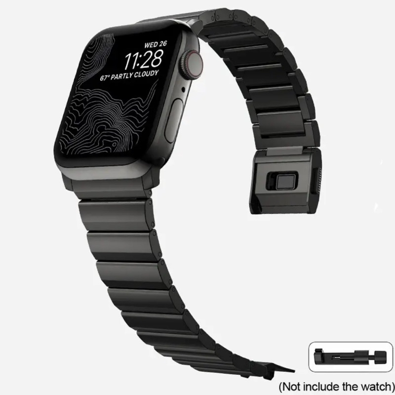 Ultimate Norman Stainless steel titanium Apple watch strap space link  iwatch 10 SE Ultra 46mm 49mm 45mm 44mm 42mm