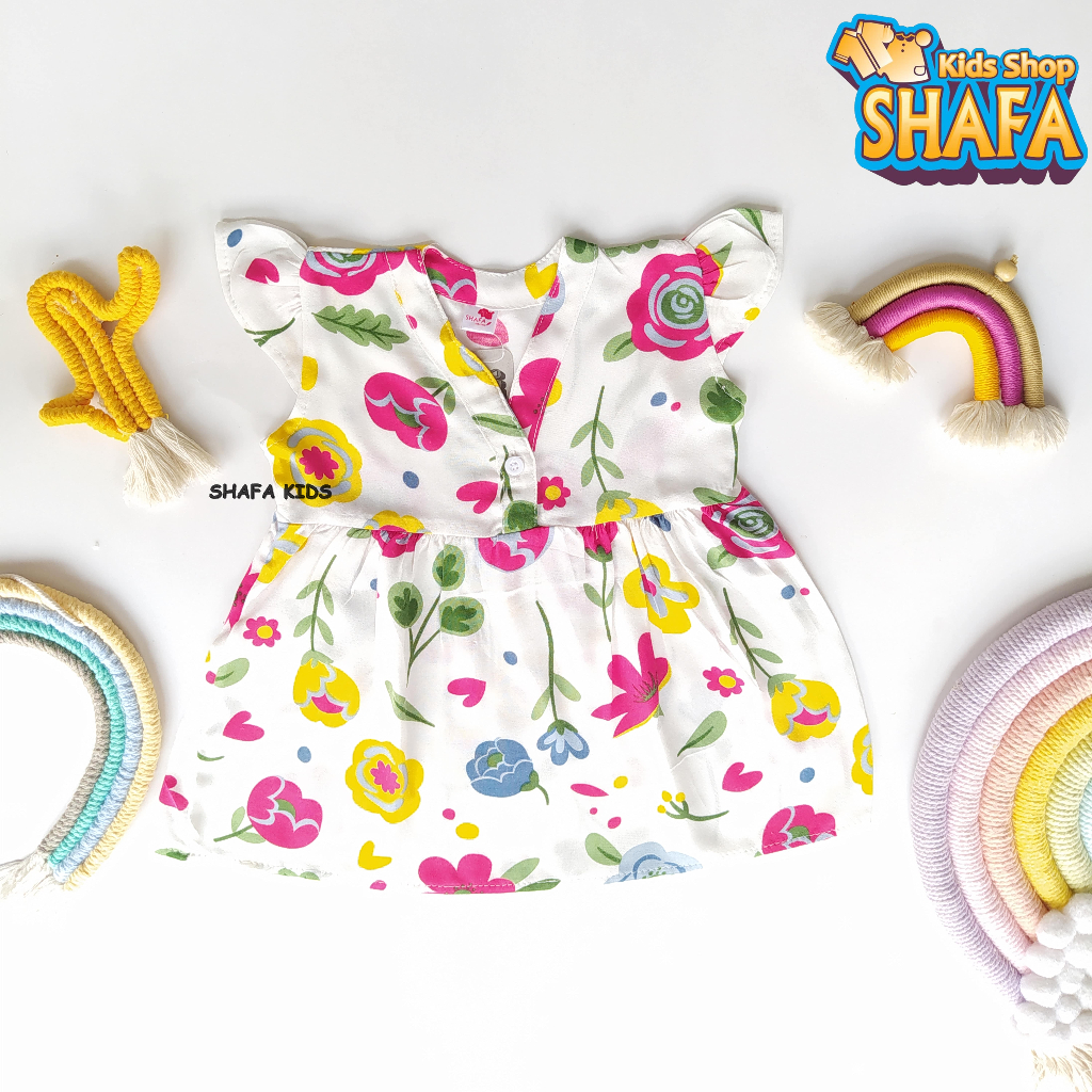 Jual SHAFA KIDS SHOP/ DRESS BAYI PEREMPUAN NEWBORN USIA 0 18 BULAN BAJU ...