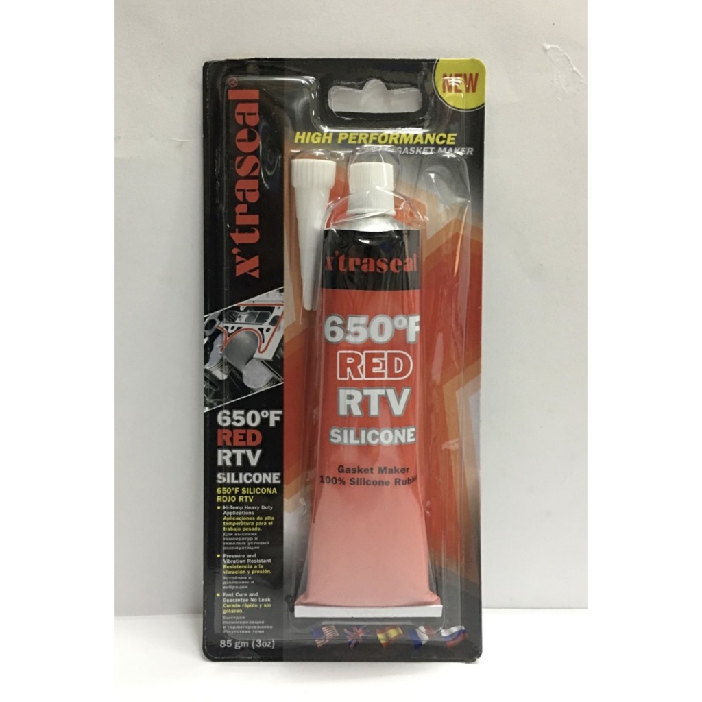 Jual xtraseal red RTV silicone sealant high temp 650*F(85gr) | Shopee ...