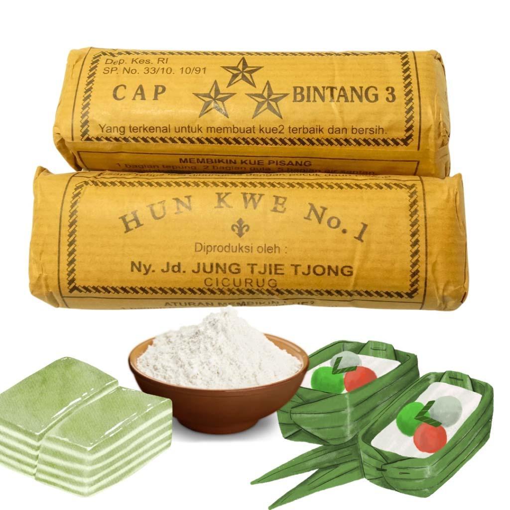 Jual Tepung Hun kwe cap Tiga bintang 1 pak isi 10 pcs | Shopee Indonesia