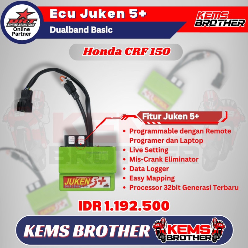 Jual ECU BRT Juken 5+ Dualband Honda CRF 150 – Programable Racing