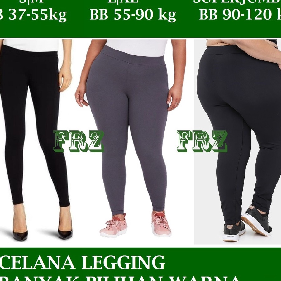 Jual 1111 Celana Leging Wanita Ukuran S Sampai JUMBO Legging Lejing ...