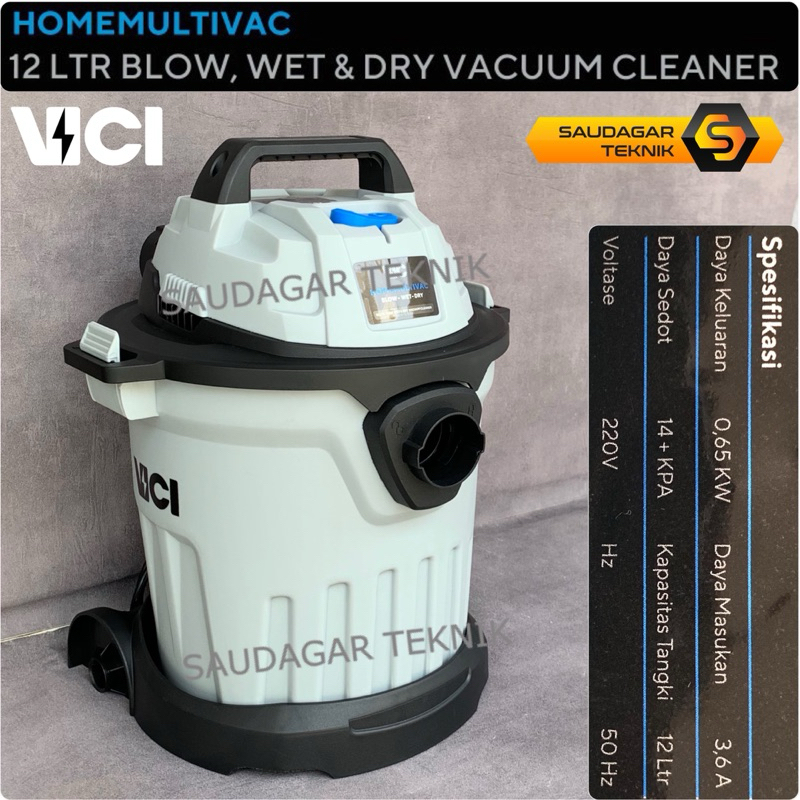 Jual Vacuum Cleaner Vici 12 Liter Blow, Wet & Dry 2 Fungsi Sedot & Tiup ...