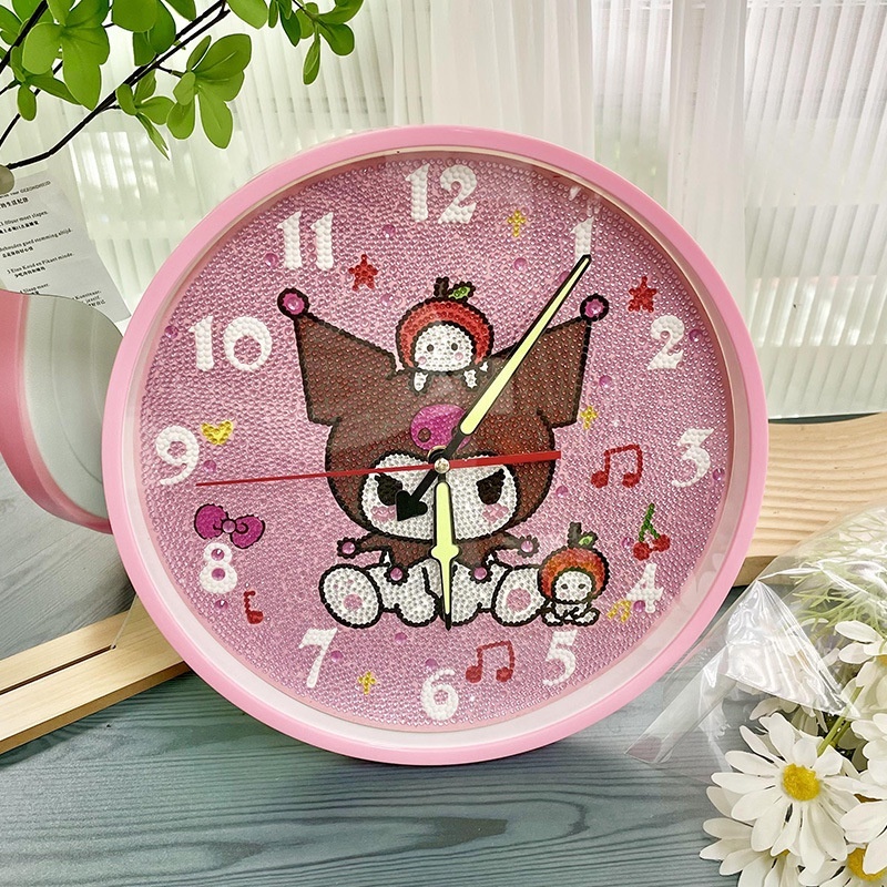 Jual Jam Dinding DIY Diamond Painting Cinnamoroll Kuromi SANRIO Series ...