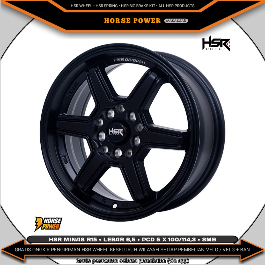Jual Velg R15 • Mobil 5 Baut Roda • Pcd 5 x 100/114,3 • Hsr Minas ...