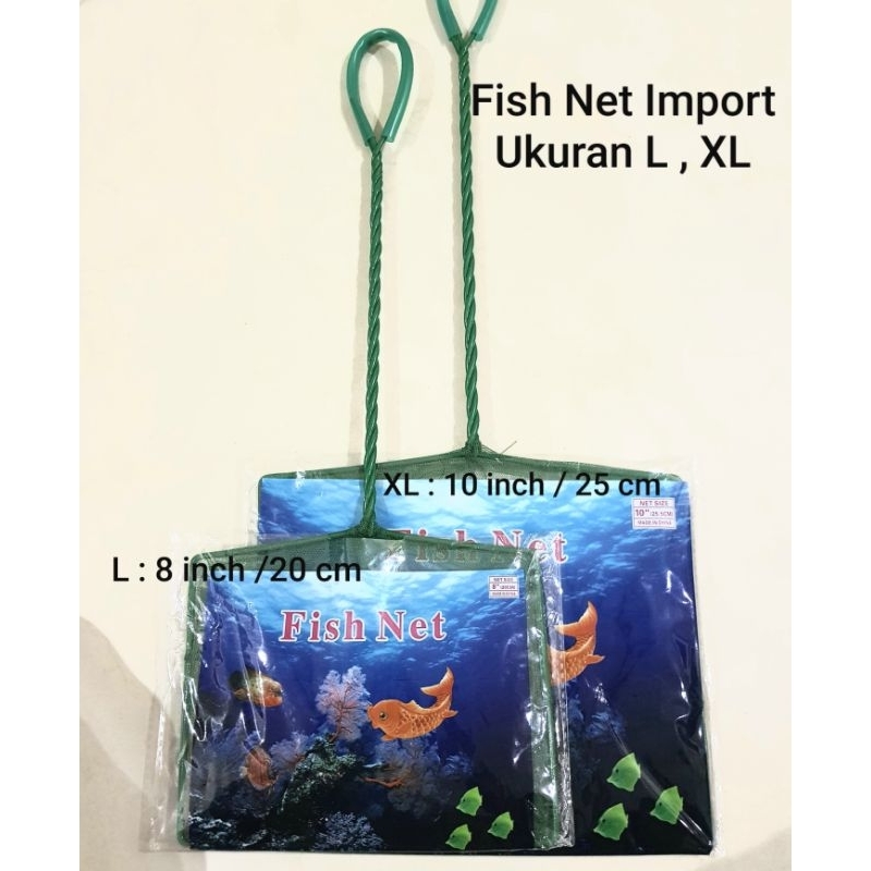Jual Serokan ikan 8 inch / Fish Net Import 10 inch /Jaring seser ...
