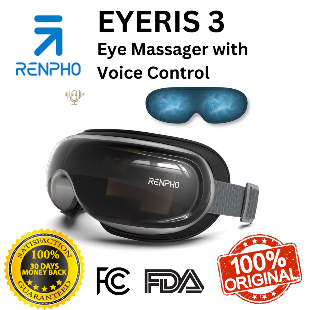 Jual RENPHO Eyeris 3 Eye Massager with Voice Control, Preset Commands