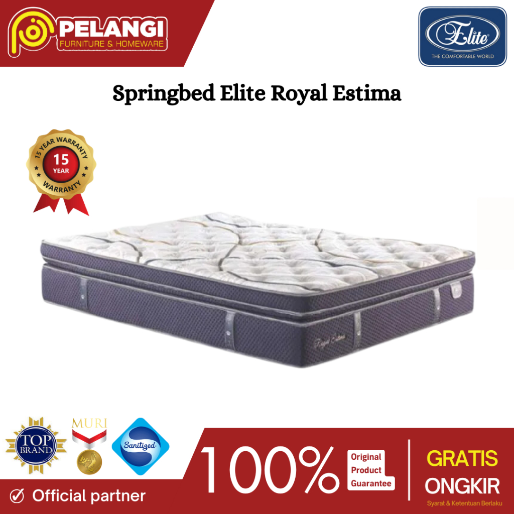 Jual Springbed Elite Royal Estima New Edition 160x200 | Springbed Elite ...